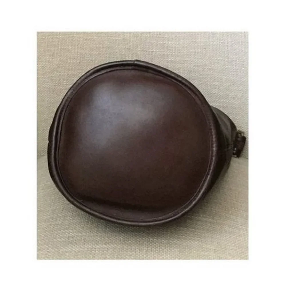 COACH Vintage Helen's Legacy Brown Leather Bucket Bag Purse 9953